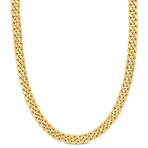 6.6mm Curb Chain Necklace in 10k Yellow Gold // 20 in