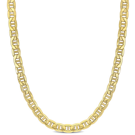 7mm Mariner Link Necklace in 10k Yellow Gold // 18 in