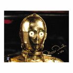 Anthony Daniels // Autographed Star Wars 8X10 Photo (Black Background)