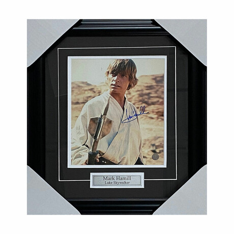 Mark Hamill // Framed Autographed "Star Wars" 8X10 Photo