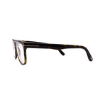 Tom Ford // Men's // FT5662-B/O-052 Square Optical Glasses // Dark Havana + Clear Demo Lenses