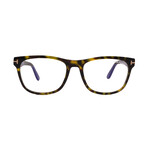 Tom Ford // Men's // FT5662-B/O-052 Square Optical Glasses // Dark Havana + Clear Demo Lenses