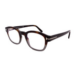 Tom Ford // Men's // FT5808-B/V-055 Square Optical Glasses // Havana Grey + Clear Demo Lenses