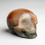 Genuine Polished Bloodstone Skull Carving // 136.9 g