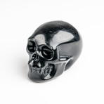 Genuine Polished Obsidian Skull Carving // 111 g