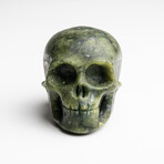 Genuine Polished Jade Skull Carving // 122.1 g