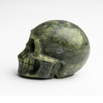 Genuine Polished Jade Skull Carving // 122.1 g