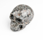 Genuine Polished Rhyolite Skull Carving // 132.2 g