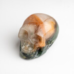 Genuine Polished Bloodstone Skull Carving // 136.9 g