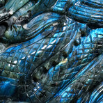 Genuine Polished Labradorite Hand Carved Dragon // 1.9 lbs