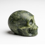 Genuine Polished Jade Skull Carving // 122.1 g