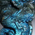 Genuine Polished Labradorite Hand Carved Dragon // 1.6 lbs