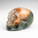 Genuine Polished Bloodstone Skull Carving // 136.9 g