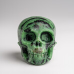 Genuine Polished Zoisite Skull Carving // 153.2 g