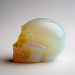 Genuine Polished Opalite Skull Carving // 129.4 g