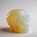 Genuine Polished Opalite Skull Carving // 129.4 g