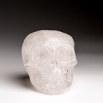 Genuine Polished Clear Quartz Skull Carving // 129.3 g