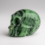 Genuine Polished Zoisite Skull Carving // 153.2 g