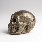 Genuine Polished Pyrite Skull Carving // 208.8 g