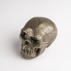 Genuine Polished Pyrite Skull Carving // 208.8 g