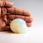 Genuine Polished Opalite Skull Carving // 129.4 g