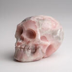 Genuine Polished Pink Opal Skull Carving // 121.9 g