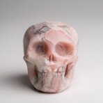 Genuine Polished Pink Opal Skull Carving // 121.9 g