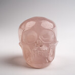 Genuine Polished Rose Quartz Skull Carving // 120 g