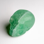 Genuine Polished Green Flourite Skull Carving // 168.6 g