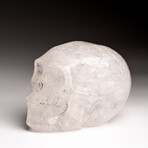 Genuine Polished Clear Quartz Skull Carving // 129.3 g