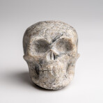 Genuine Polished Alabaster Skull Carving // 123.8 g