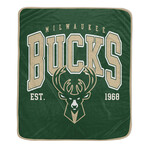 Vintage Arch Block Blanket // Milwaukee Bucks