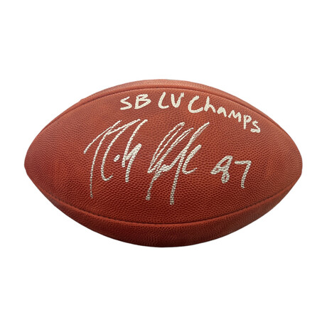 Rob Gronkowski // Tampa Bay Buccaneers // Autographed Official NFL Duke Football + Inscription