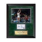 Larry Bird // Boston Celtics // Autographed Cut + Framed