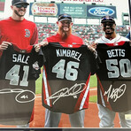 2018 Boston Red Sox All Stars // Chris Sale, Craig Kimbrel, Mookie Betts, JD Martinez & Mitch Moreland // Autographed Photograph + Framed