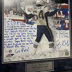 Tedy Bruschi // New England Patriots // Autographed & Story Inscribed Photograph + Limited Edition /50