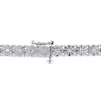 1/2ct TW Diamond Tennis Bracelet // Sterling Silver // 7 in