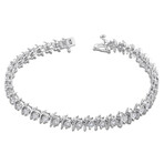 1/2ct TW Diamond Tennis Bracelet // Sterling Silver // 7.25 in