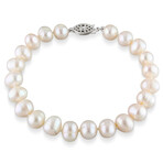 7.5-8mm Cultured Freshwater Pearl Bracelet with Sterling Silver Clasp // 7.5 in