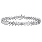 1/2ct TW Diamond Tennis Bracelet // Sterling Silver // 7.25 in