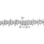 1/2ct TW Diamond Tennis Bracelet // Sterling Silver // 7.25 in