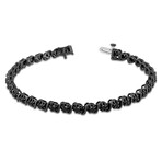 1ct TW Black Diamond Tennis Bracelet // Black Rhodium Plated Sterling Silver // 7.25 in