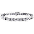 1/2ct TW Diamond Tennis Bracelet // Sterling Silver // 7 in