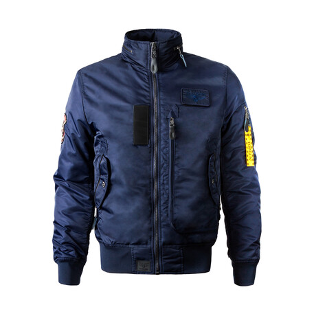 Top Gun® "Parajumper" Nylon Jacket // Navy (XS)