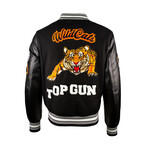 Top Gun® "Wildcats" Varsity Jacket // Black (XL)