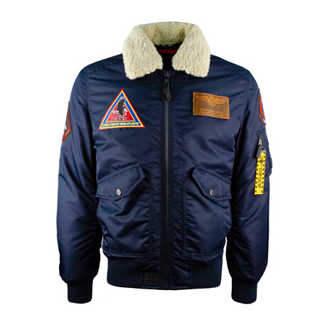 Top Gun® Men's "Atlantic Fleet" Nylon Jacket // Navy (XS)