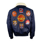 Top Gun® Men's "Atlantic Fleet" Nylon Jacket // Navy (S)