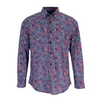 Button Up Shirt // Mitchell Paisley Goal Strawberry (XS)