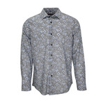 Button Up Shirt // Nigel Notorious Floral Gray (XS)