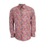 Button Up Shirt // Morris Rose Floral Geranium (XS)